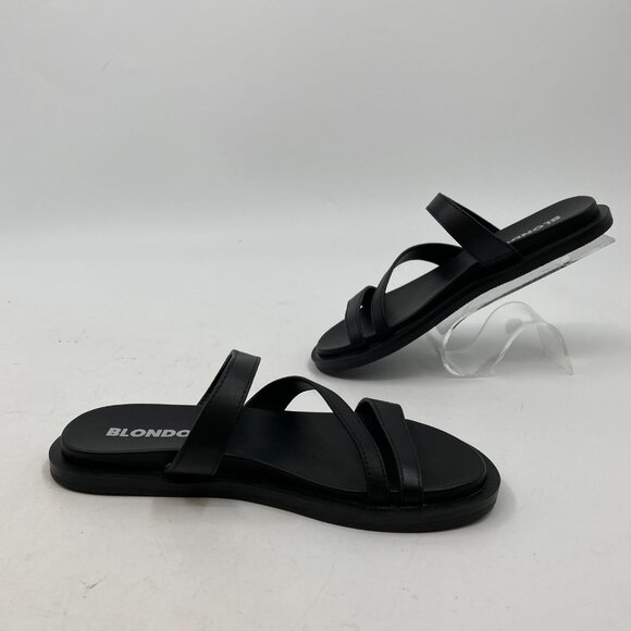Blondo Black Leather Open Toe Sandals | Women’s Size 6 - Picture 2 of 7